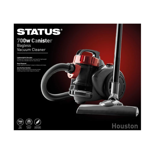Houston Canister Bagless Vacuum Cleaner Hoover 700W HOUSTON1PKB A
