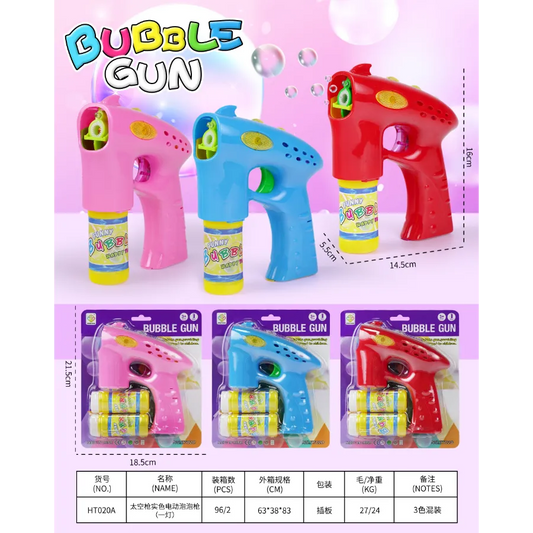 Automatic Bubble Launcher with Sound & Lights with Battery included - Various Colours