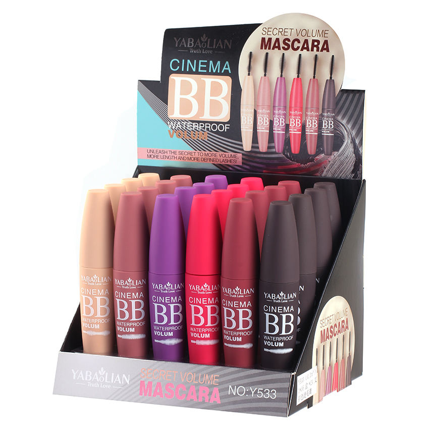 Yabaolian Cinema BB Waterproof Mascara Black Box of 24 Y533