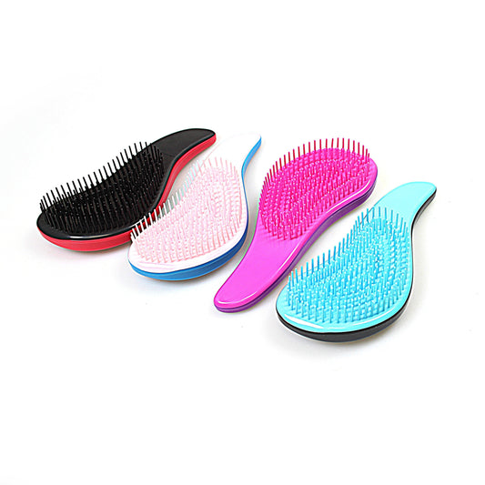 Plastic Detangling Hair Brush 18 cm Assorted Colours 7742