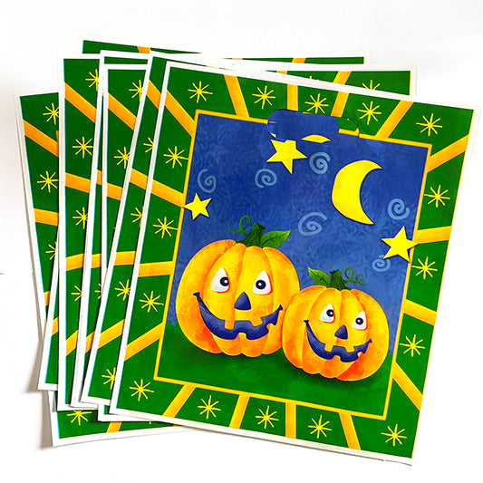 Halloween Pumpkin Design Jumbo Loot Bags x 12