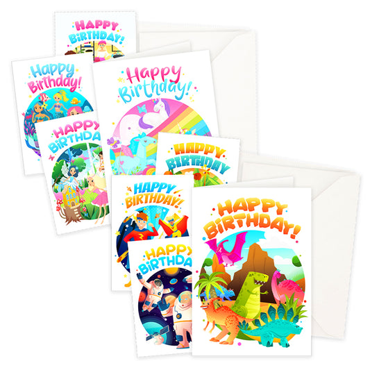 Big Value Greetings Card Bundle ( 16 Cards + Envelopes )