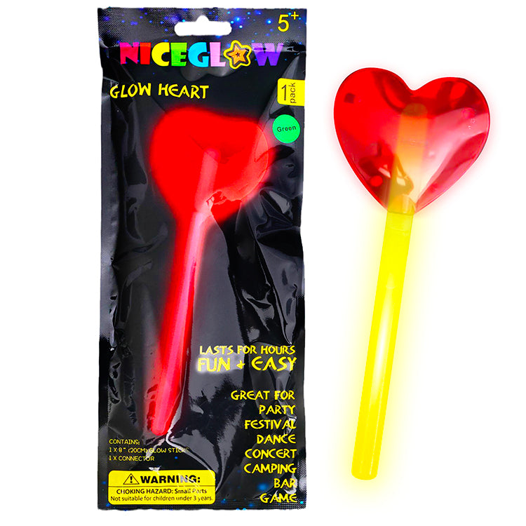 Glow in the Dark Heart Wand