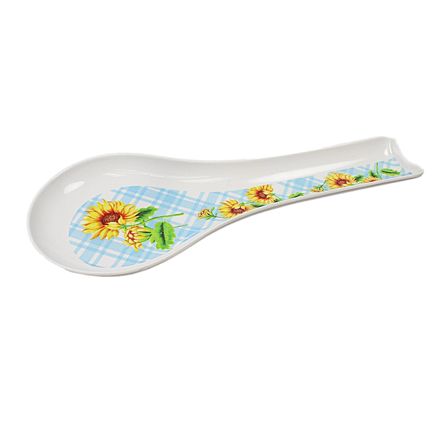 Large Plastic Kitchen Cooking Spoon Rest with Printed Design 26.7cm Assorted Designs 2778