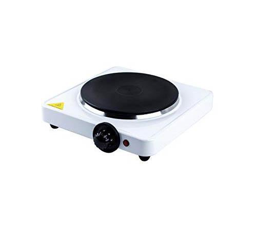Kansas Single Hotplate Stainless Steel  5 Heat Settings White KANSAS1PK