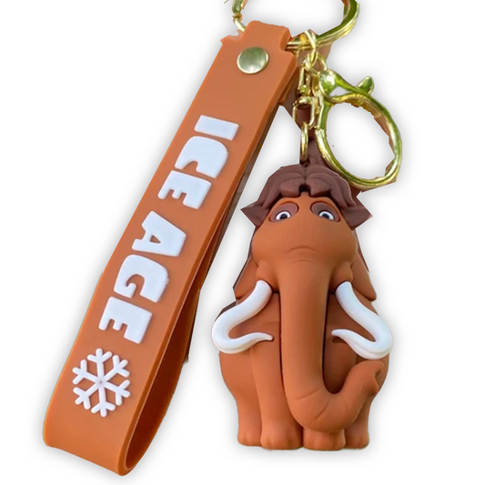 Ice Age Manny Mammoth 3D Silicone Keychain Keyring Pendant