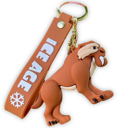 Ice Age Diego 3D Silicone Keychain Keyring Pendant