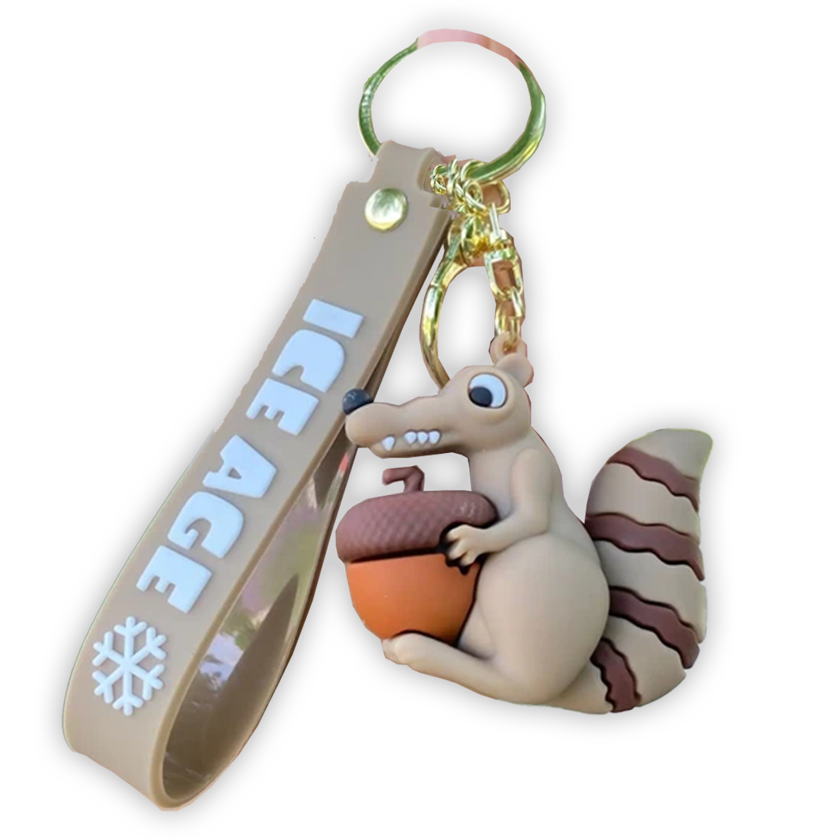 Ice Age Scrat 3D Silicone Keychain Keyring Pendant