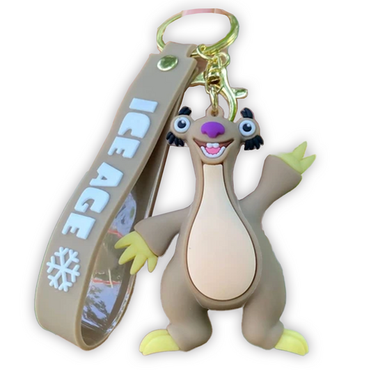 Ice Age Sid 3D Silicone Keychain Keyring Pendant