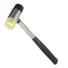 Double Sided Rubber Hammer Mallet With Grip Handle