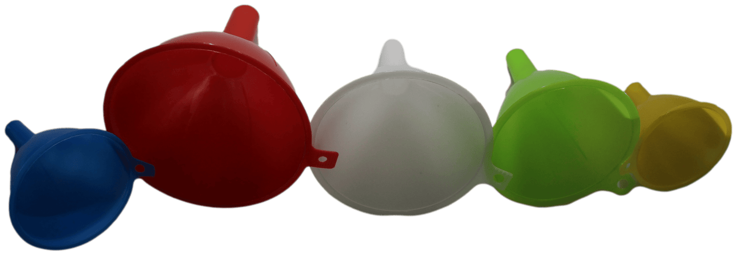 Plastic Kitchen Funnel Set of 5 Assorted Sizes 0412