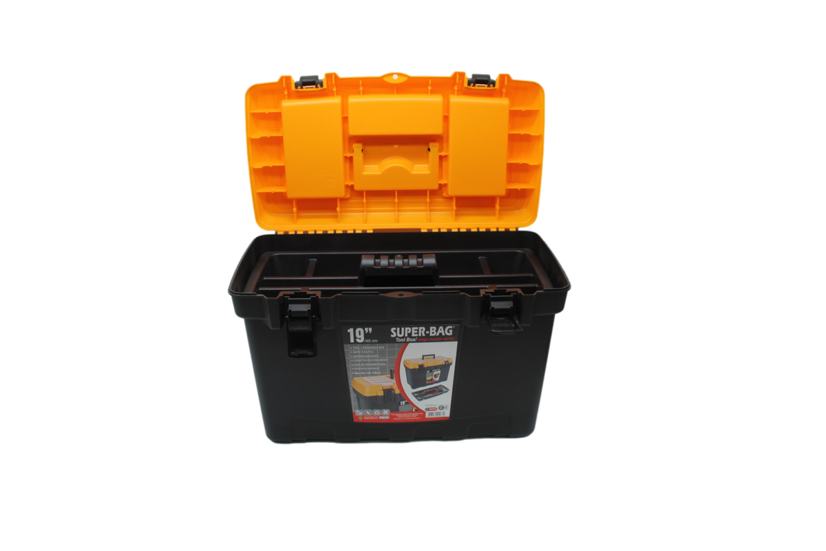 Mega Tool Box 19" With Carry Handle Diy Home Asr2080