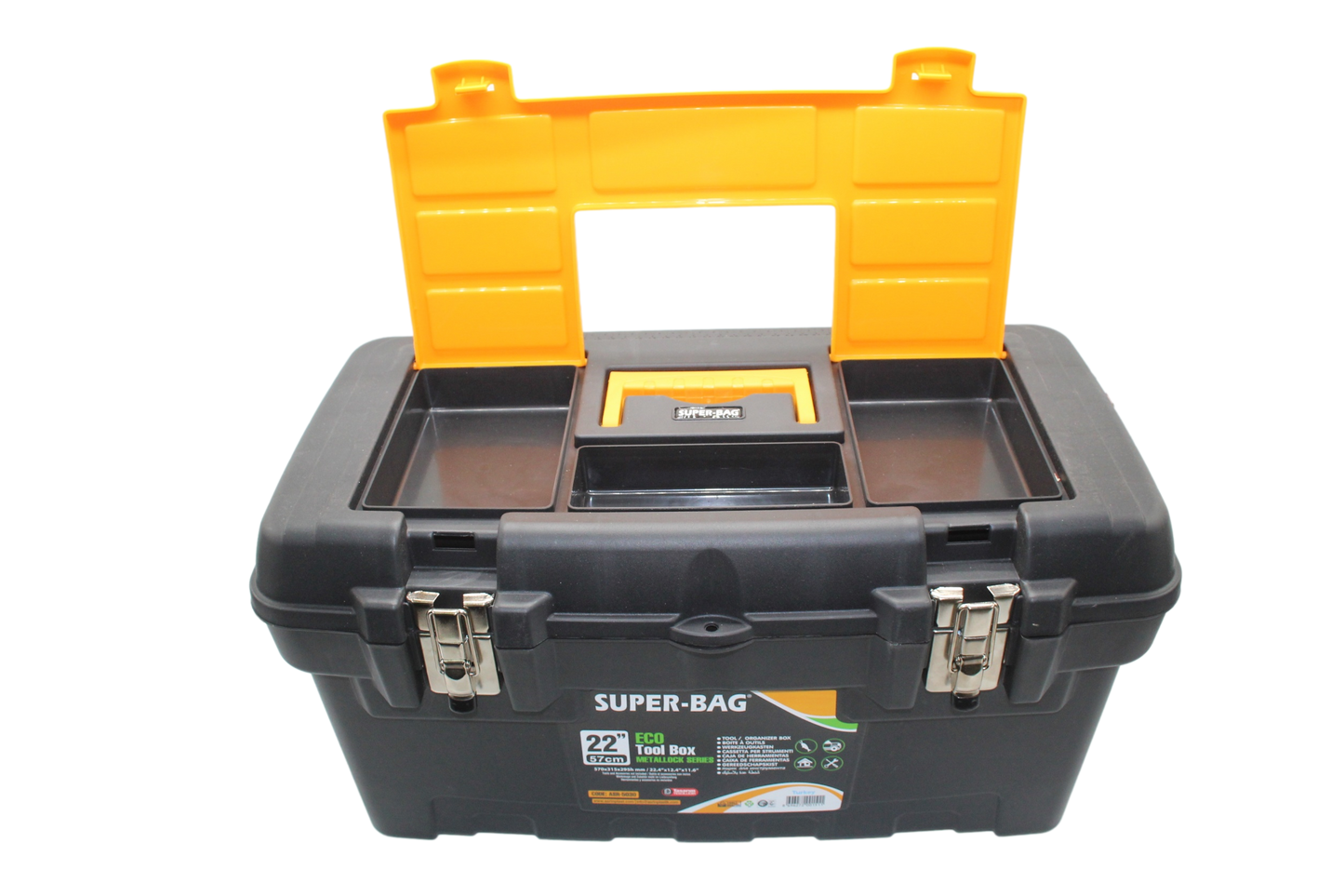 Mega Tool Box 19" With Carry Handle Diy Home Asr2080