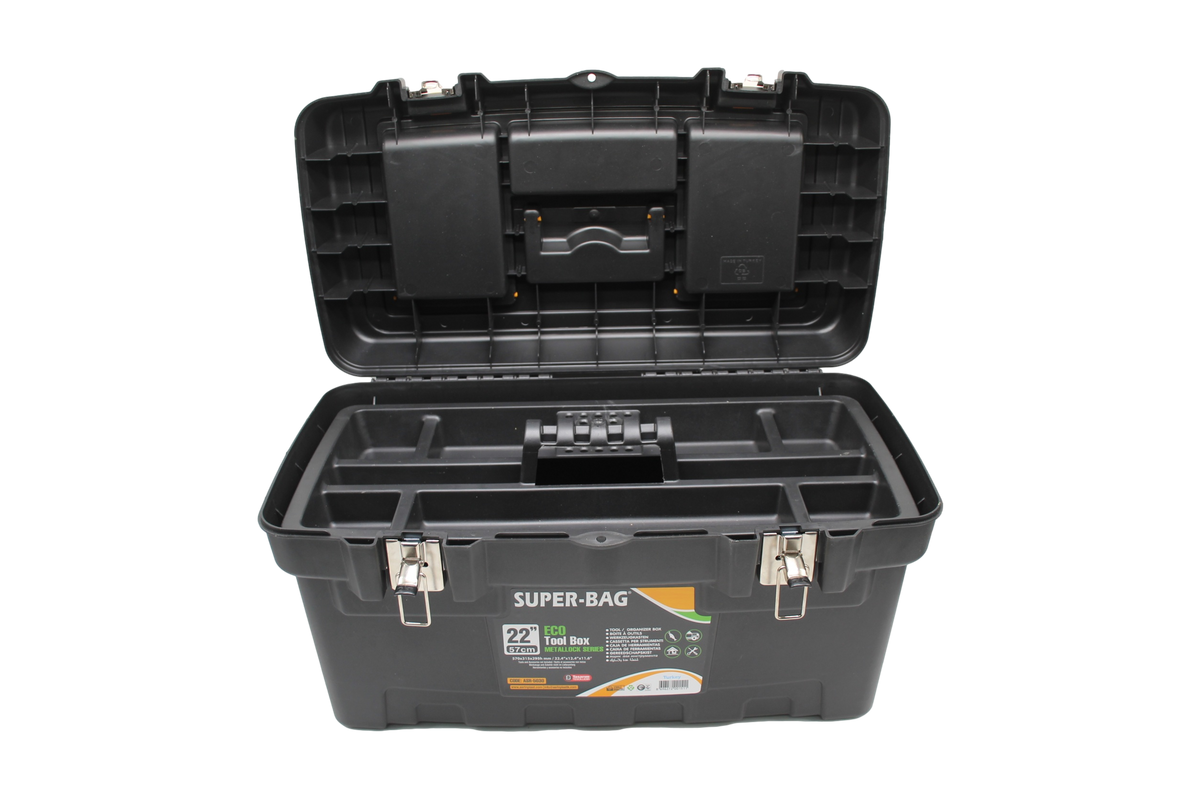 Mega Tool Box 22'' With Carry Handle Diy Home