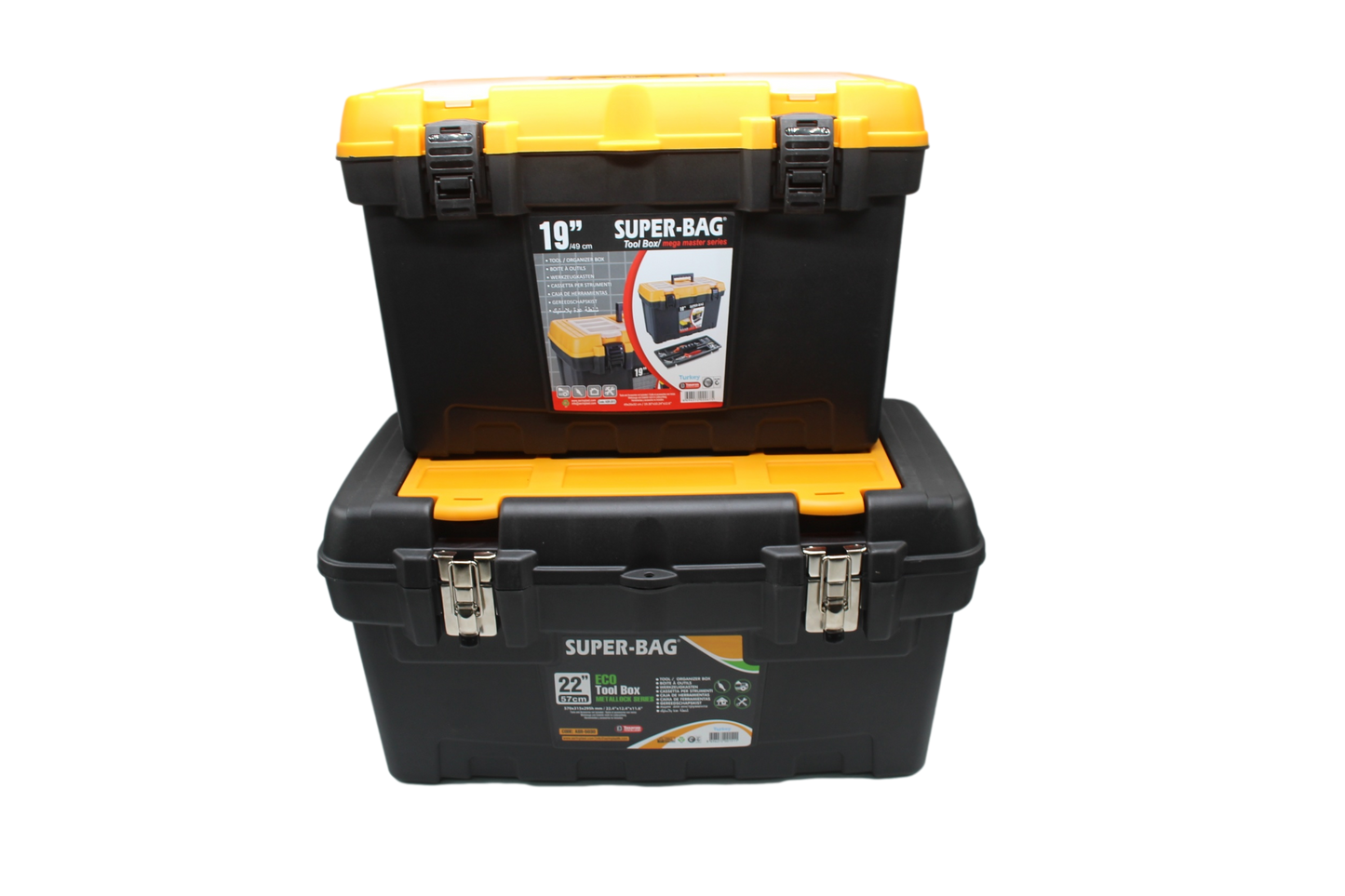 Mega Tool Box 22'' With Carry Handle Diy Home