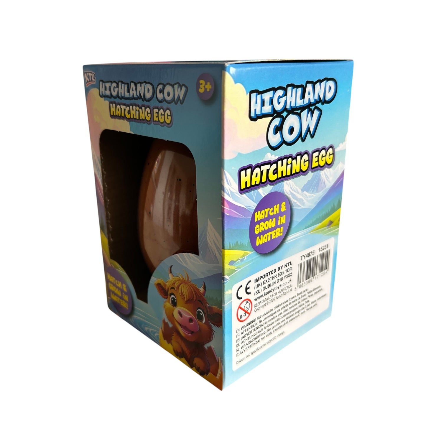 Highland Cow Hatching Egg Toy