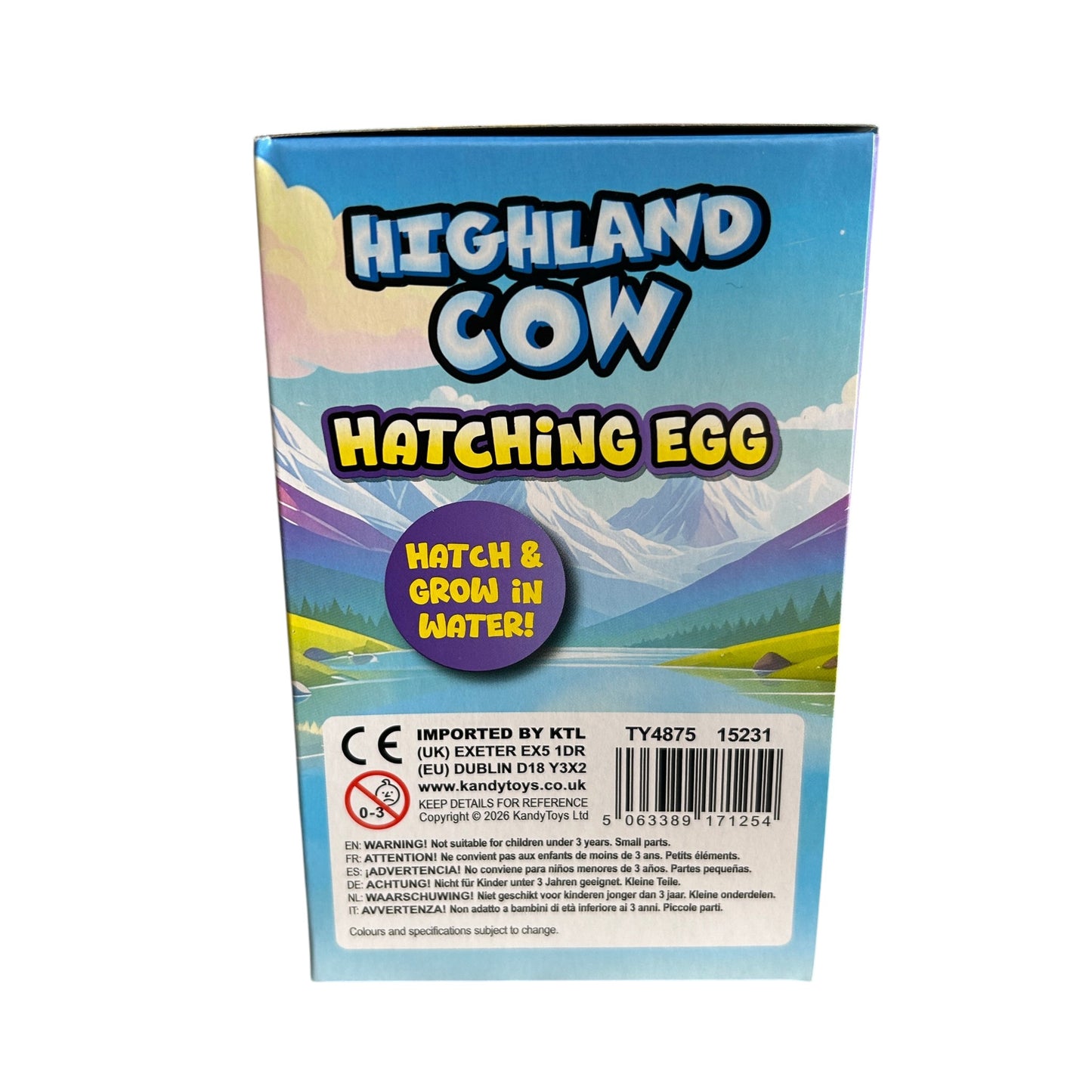 Highland Cow Hatching Egg Toy