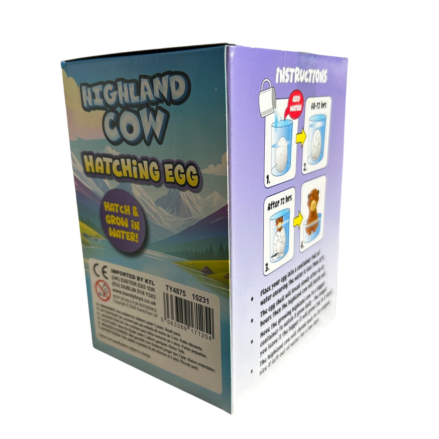 Highland Cow Hatching Egg Toy