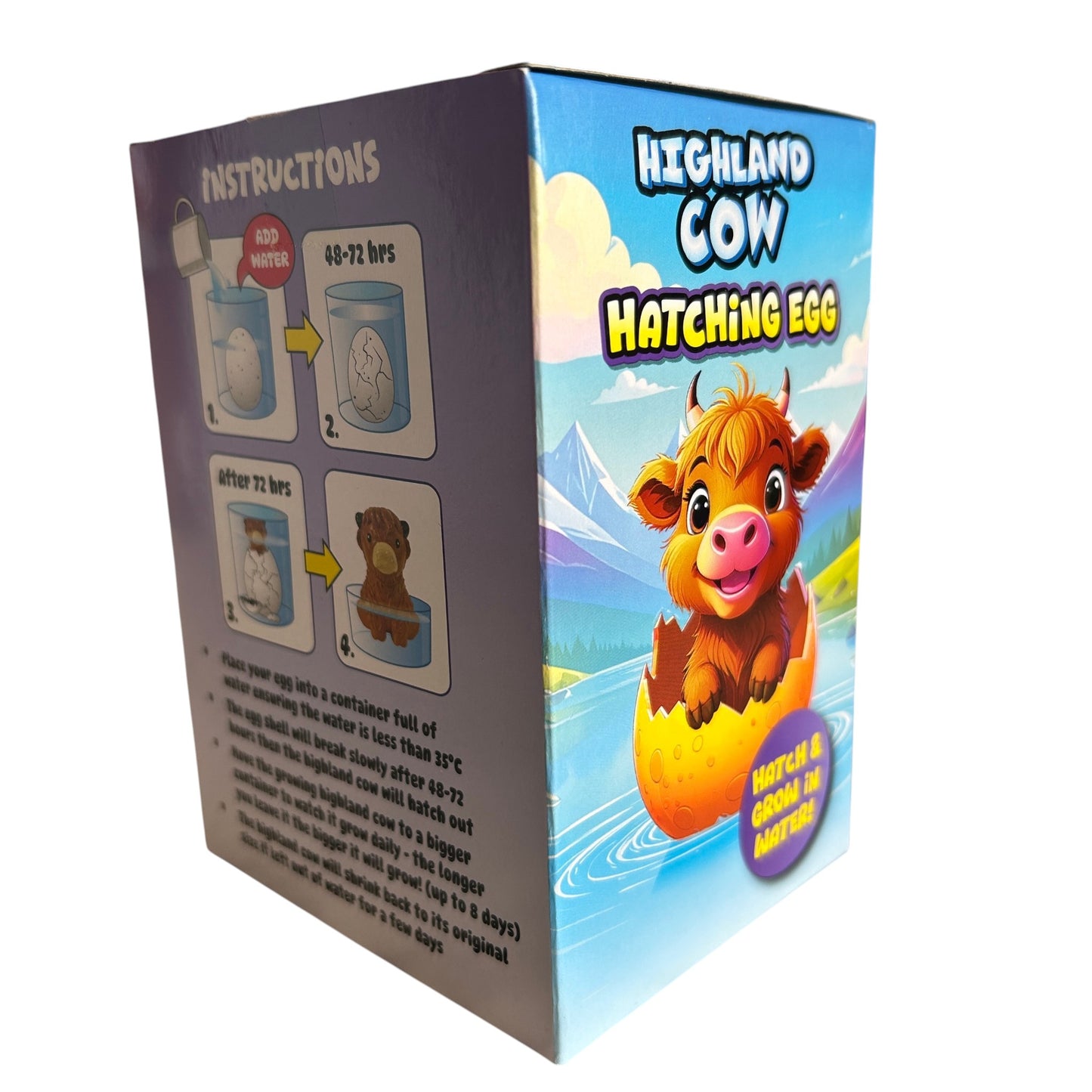 Highland Cow Hatching Egg Toy