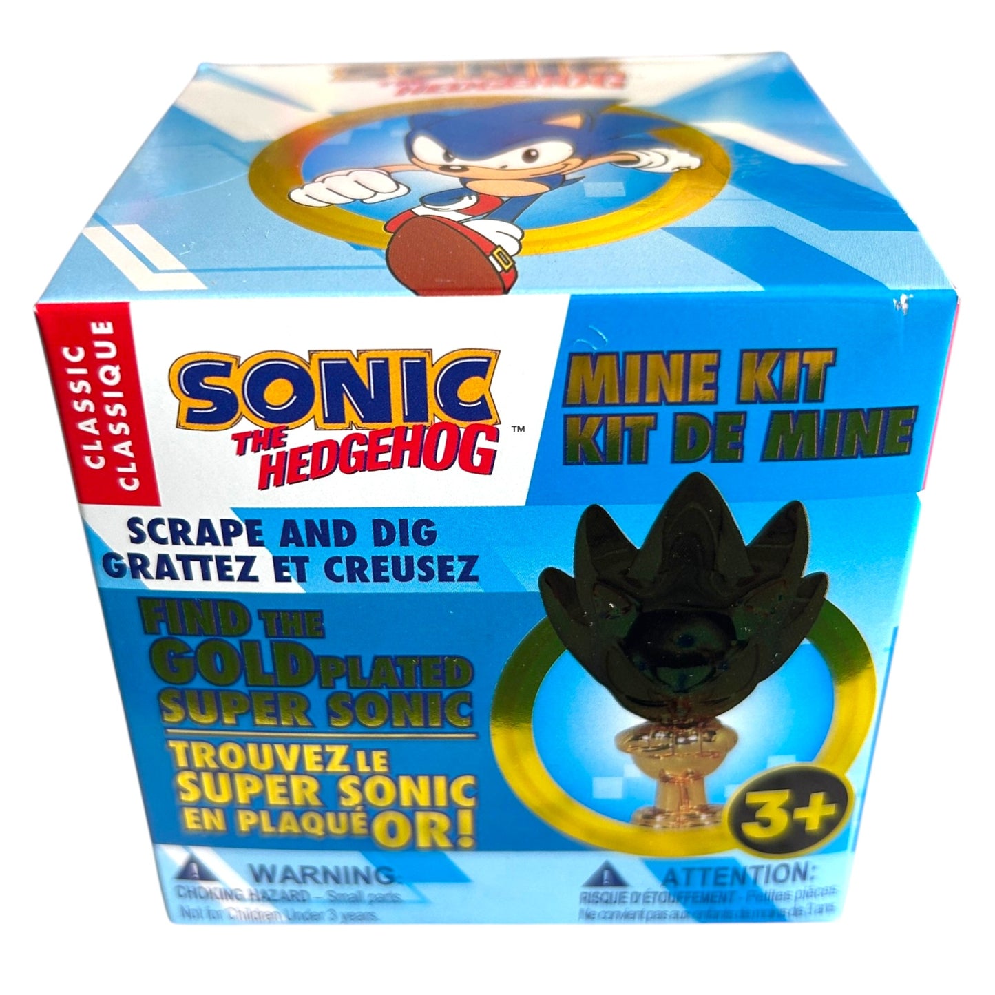 Sonic The Hedgehog Mine Kit Dig‑and‑Discover Toy -  7 Figures To Collect (Includes Rare Gold-Plated Supersonic)