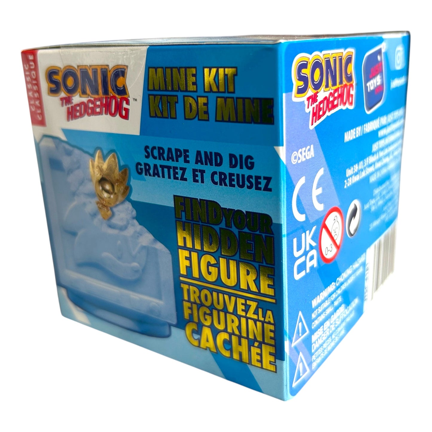Sonic The Hedgehog Mine Kit Dig‑and‑Discover Toy -  7 Figures To Collect (Includes Rare Gold-Plated Supersonic)