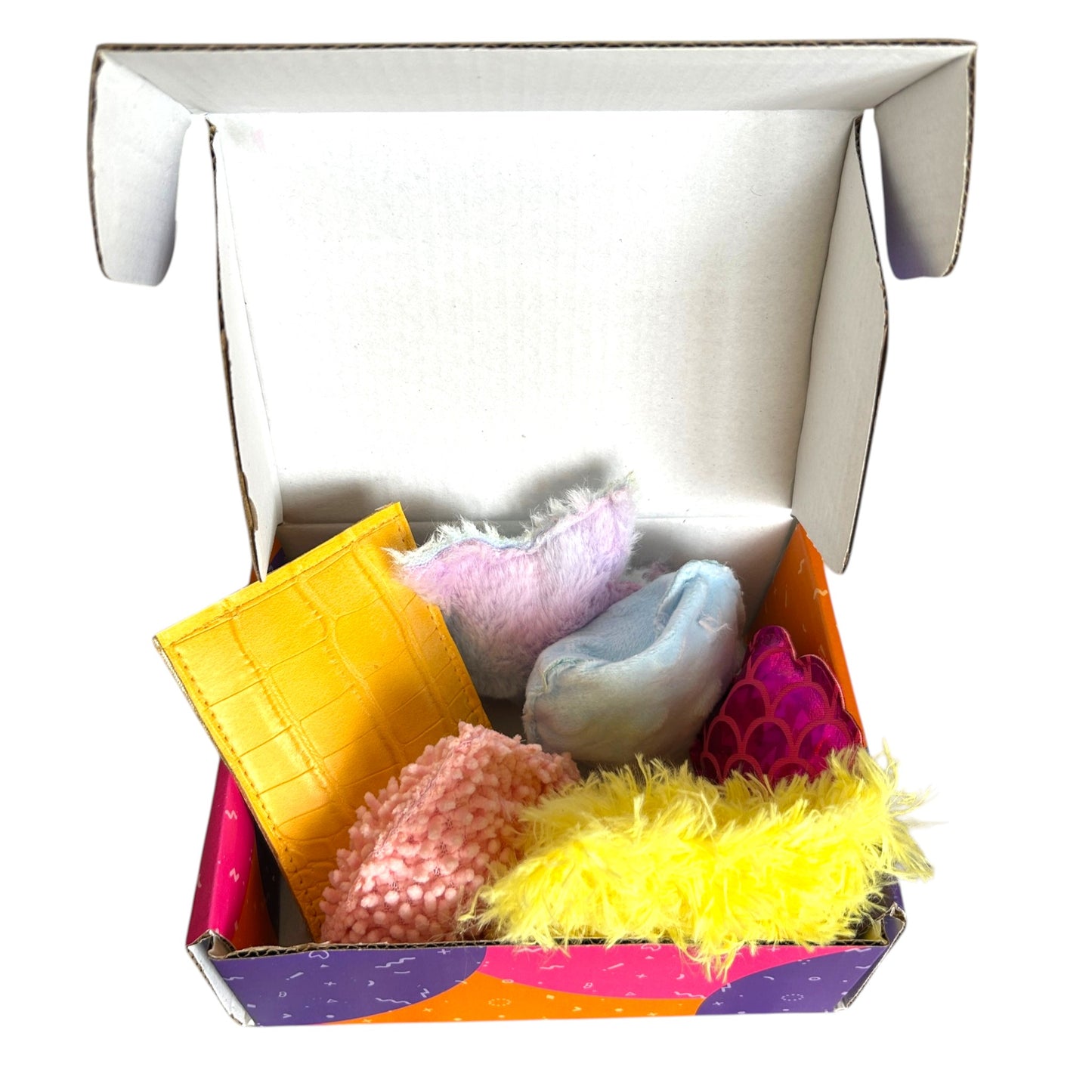 Sensory Toy Box Crackle & Crunch Bean Bags – 6 Piece Tactile Sensory Toy Set for Sight, Sound & Touch - Girls Style