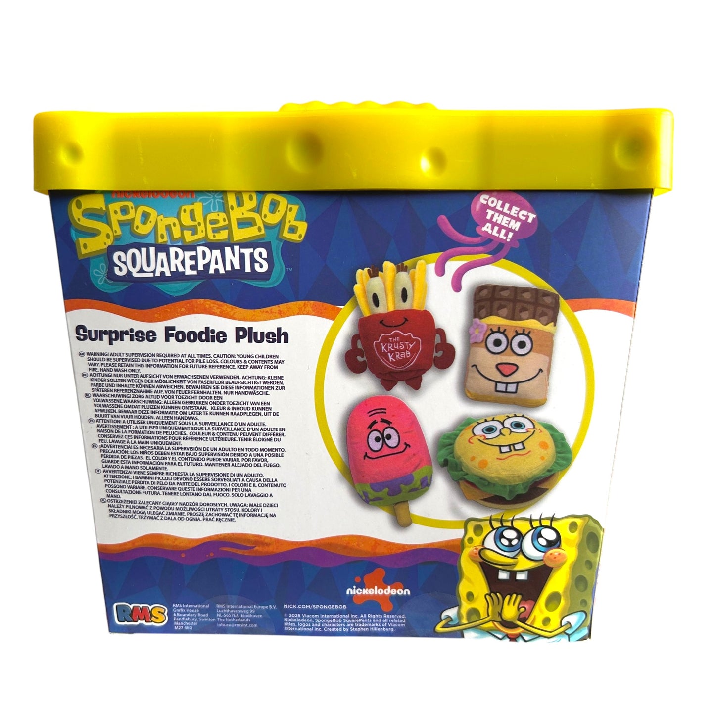 SpongeBob SquarePants Surprise Foodie Plush Mystery Toy – Collectible Soft Character Plush