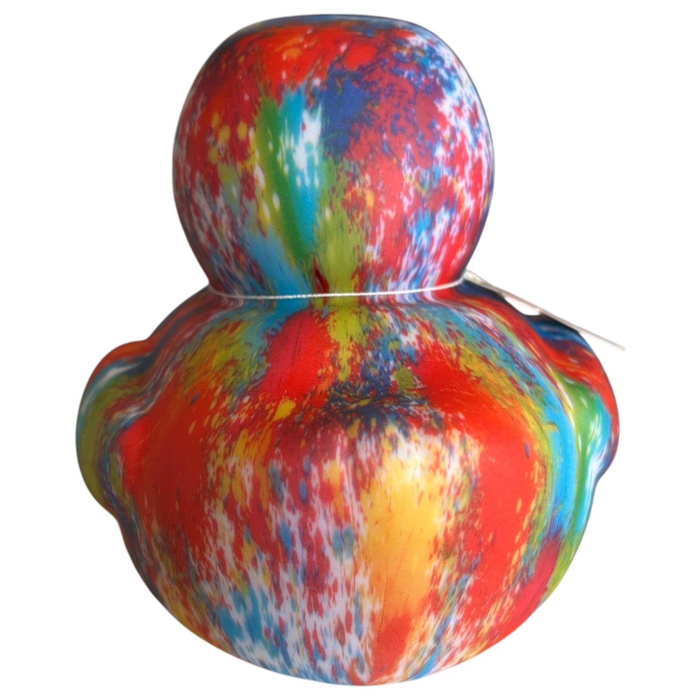 XL Tie Dye Rainbow Rubber Duck Toy