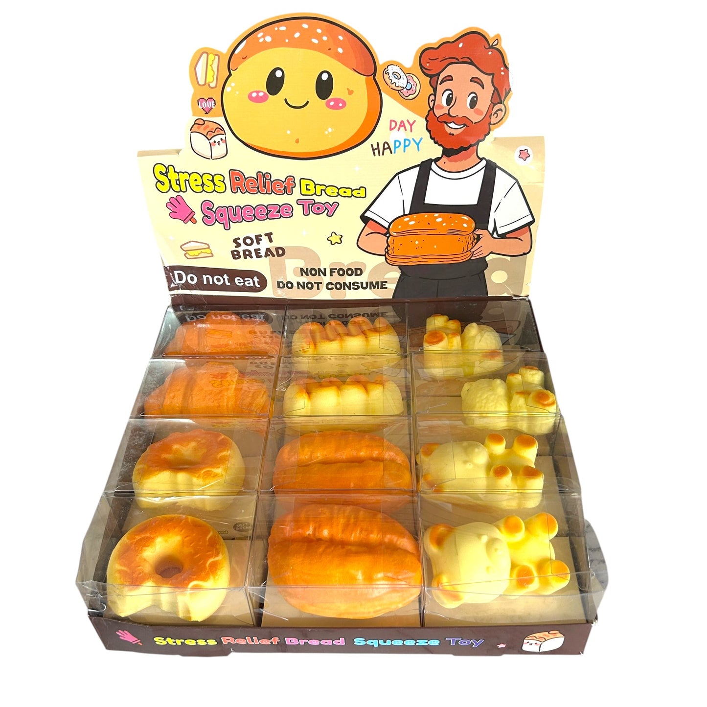Squishy Bread Fresh Baked Scent Slow Rising Sensory Toy - 6 Styles