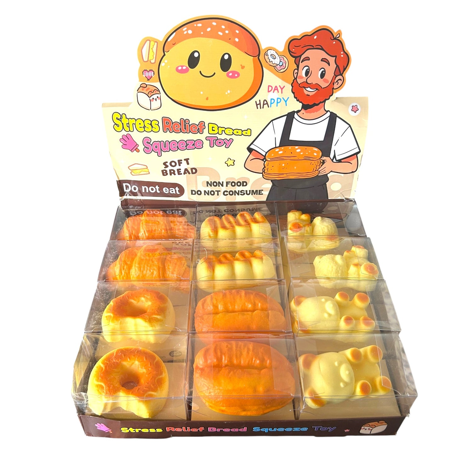 Squishy Bread Fresh Baked Scent Slow Rising Sensory Toy - 6 Styles