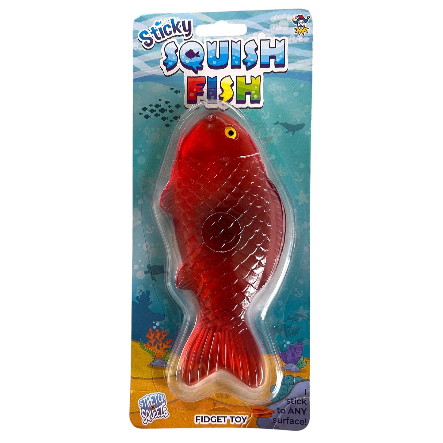 Sticky Squish Fish Fidget Sensory Squishy Toy - 4 Colours
