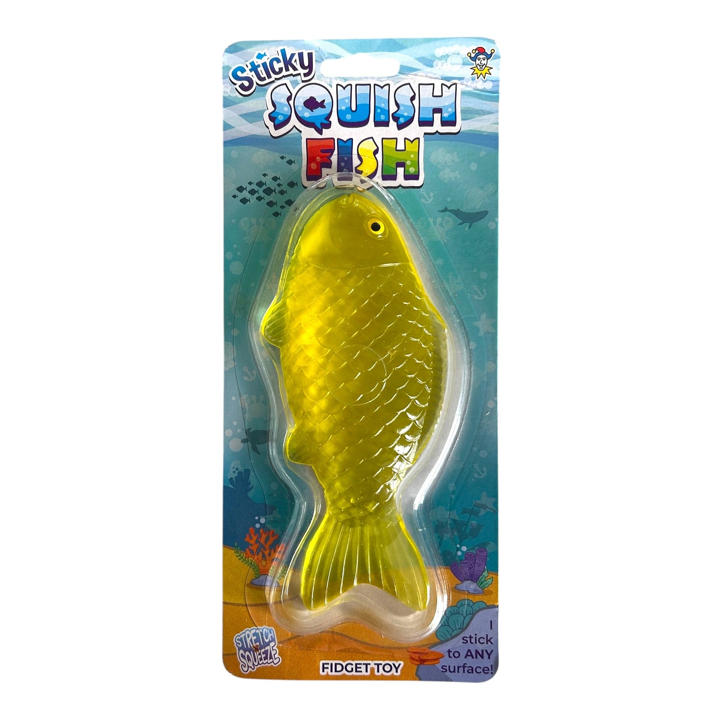 Sticky Squish Fish Fidget Sensory Squishy Toy - 4 Colours