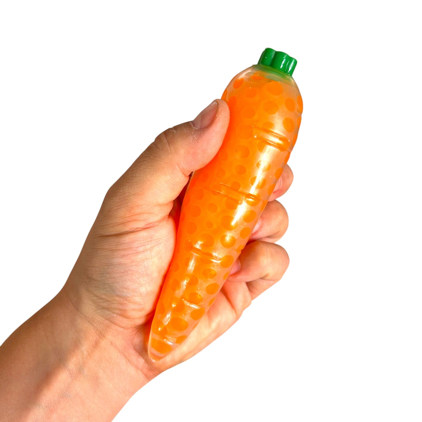 Squishy Carrot Orbeez Filled Squish Fidget Sensory Vegetable Toy