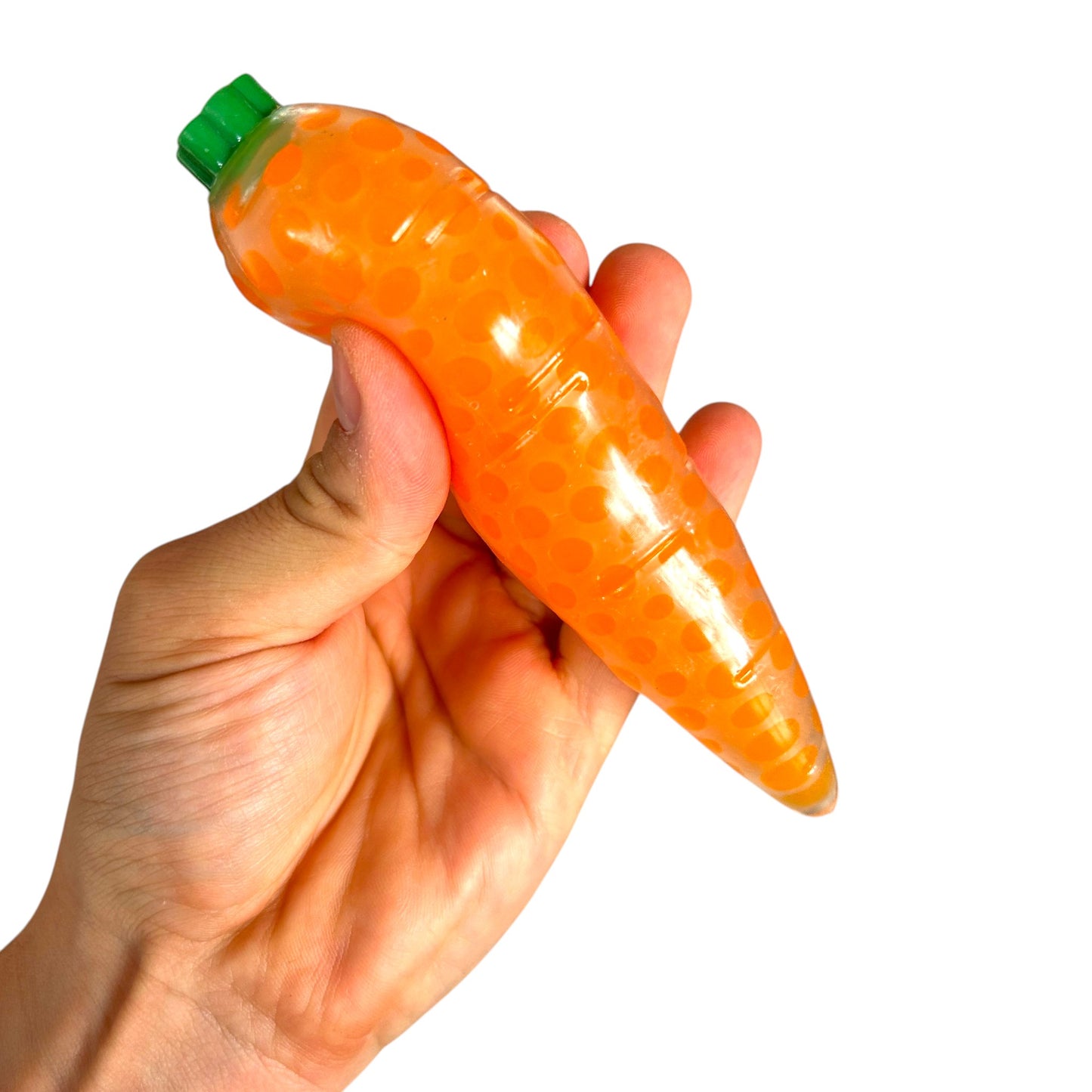 Squishy Carrot Orbeez Filled Squish Fidget Sensory Vegetable Toy