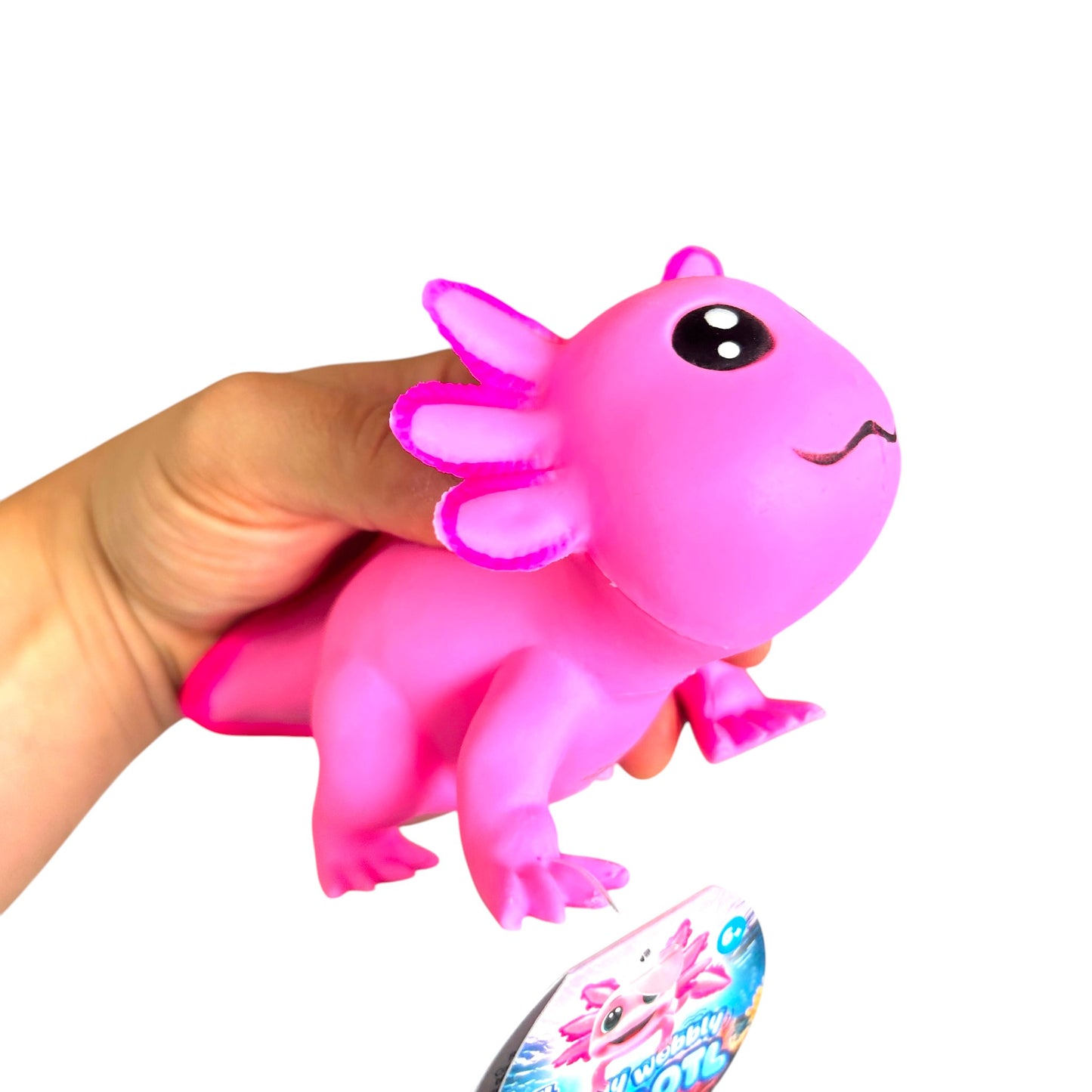 Wibbly Wobbly Axolotl Squishy Sensory Fidget Squish Toy - 3 Colours to Collect