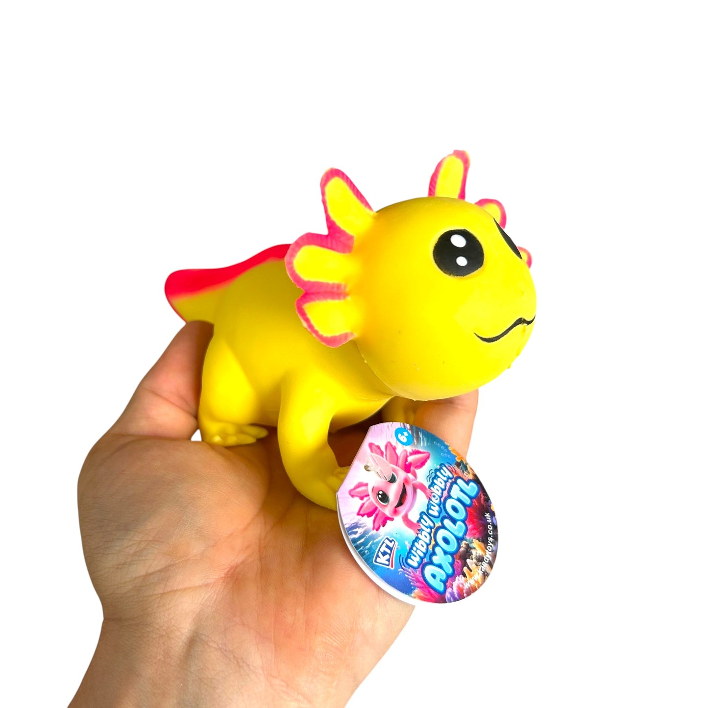 Wibbly Wobbly Axolotl Squishy Sensory Fidget Squish Toy - 3 Colours to Collect