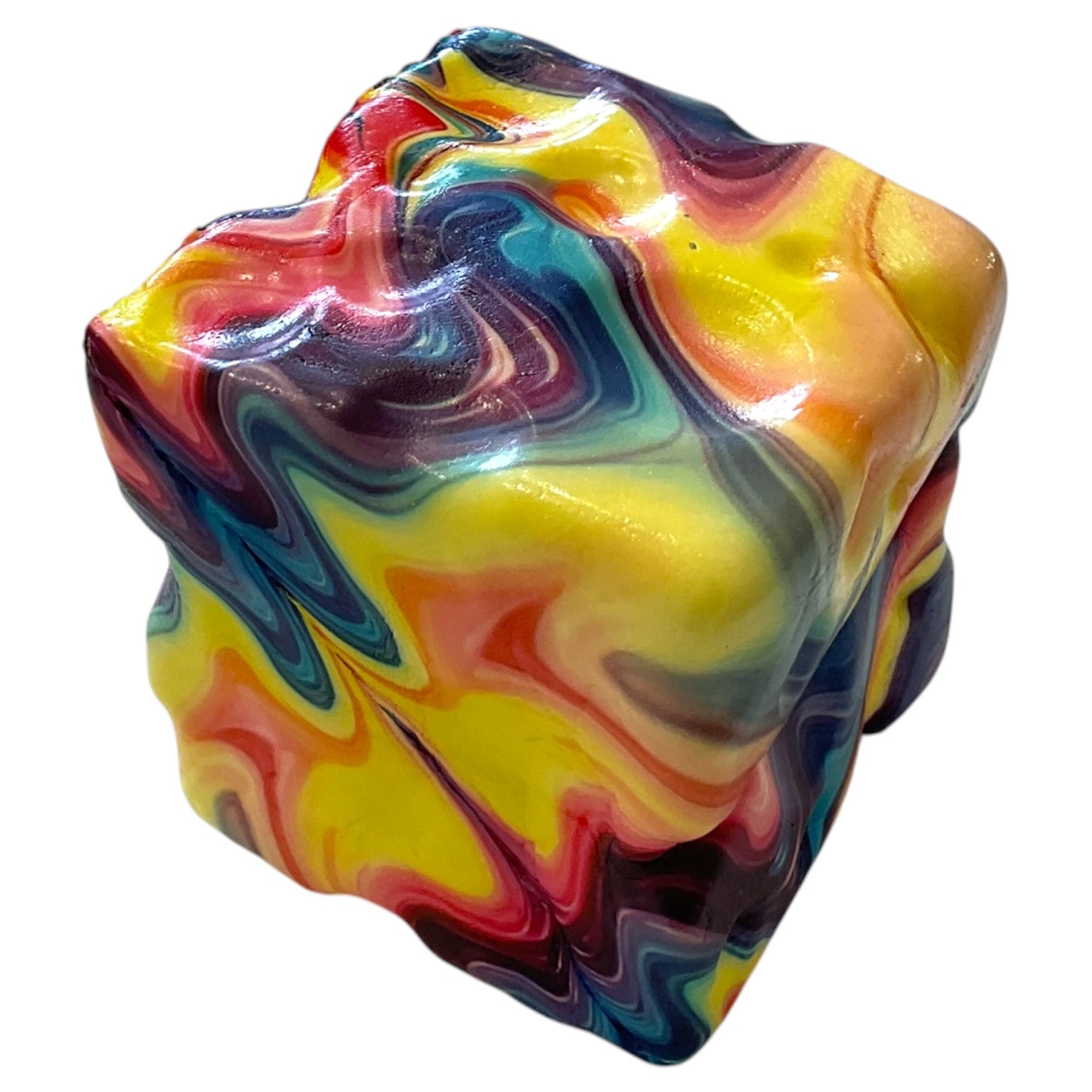 Squishy Cheese Rainbow Effect Super Soft Squish Toy