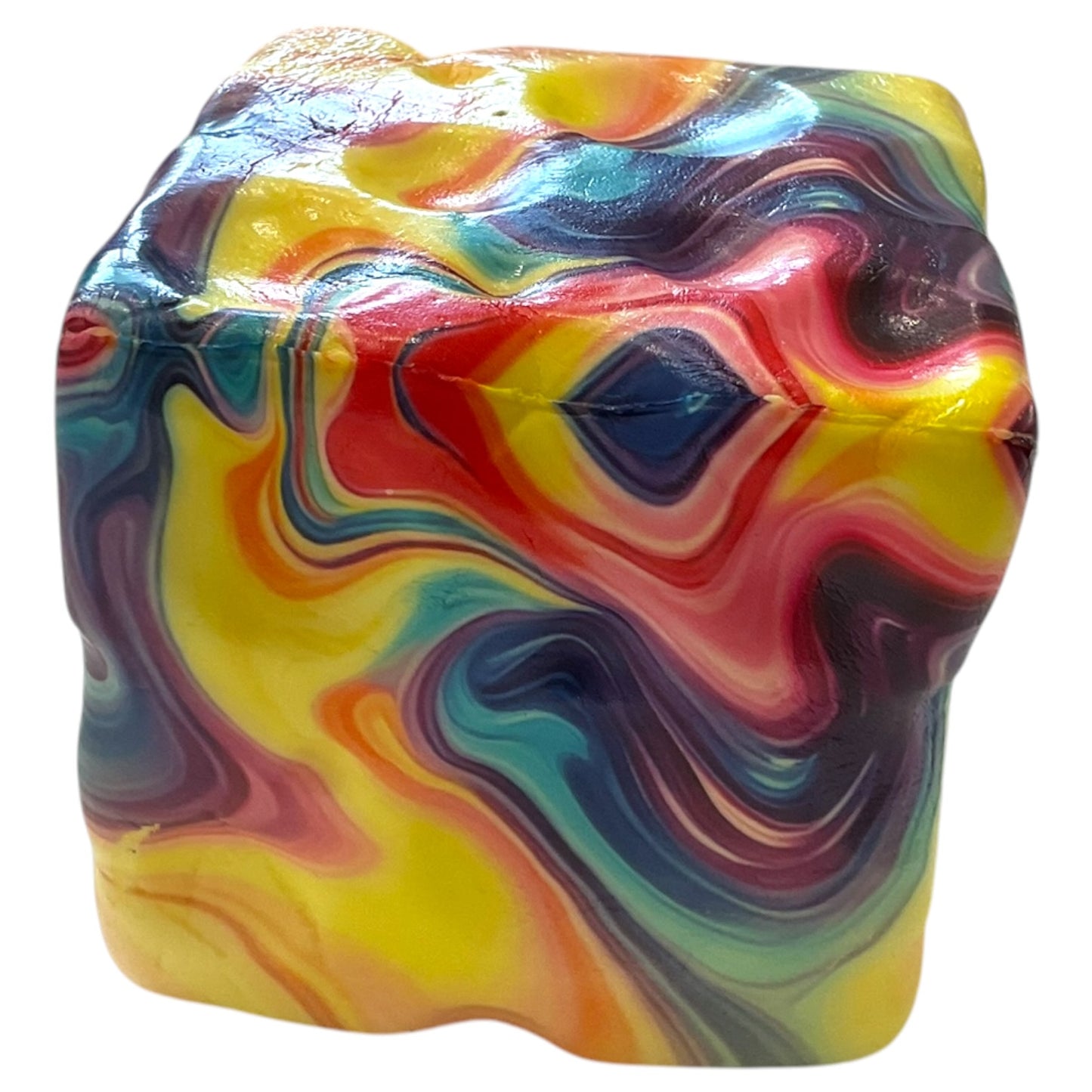 Squishy Cheese Rainbow Effect Super Soft Squish Toy