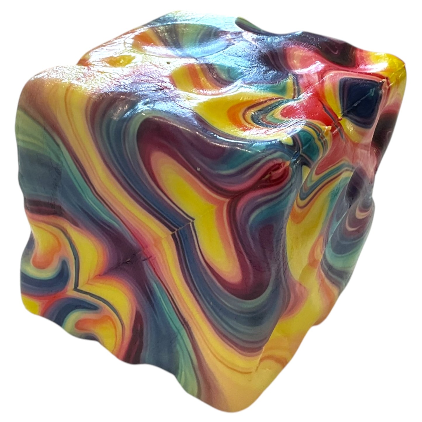Squishy Cheese Rainbow Effect Super Soft Squish Toy