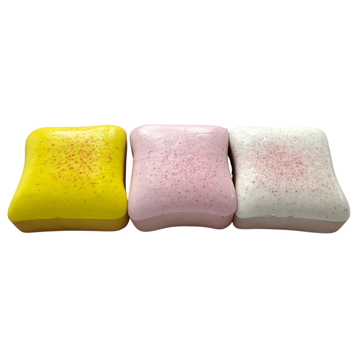 Squishy Toast Bread Slow Rising Squish Fidget Super Soft Sensory Toy - Assorted Colours