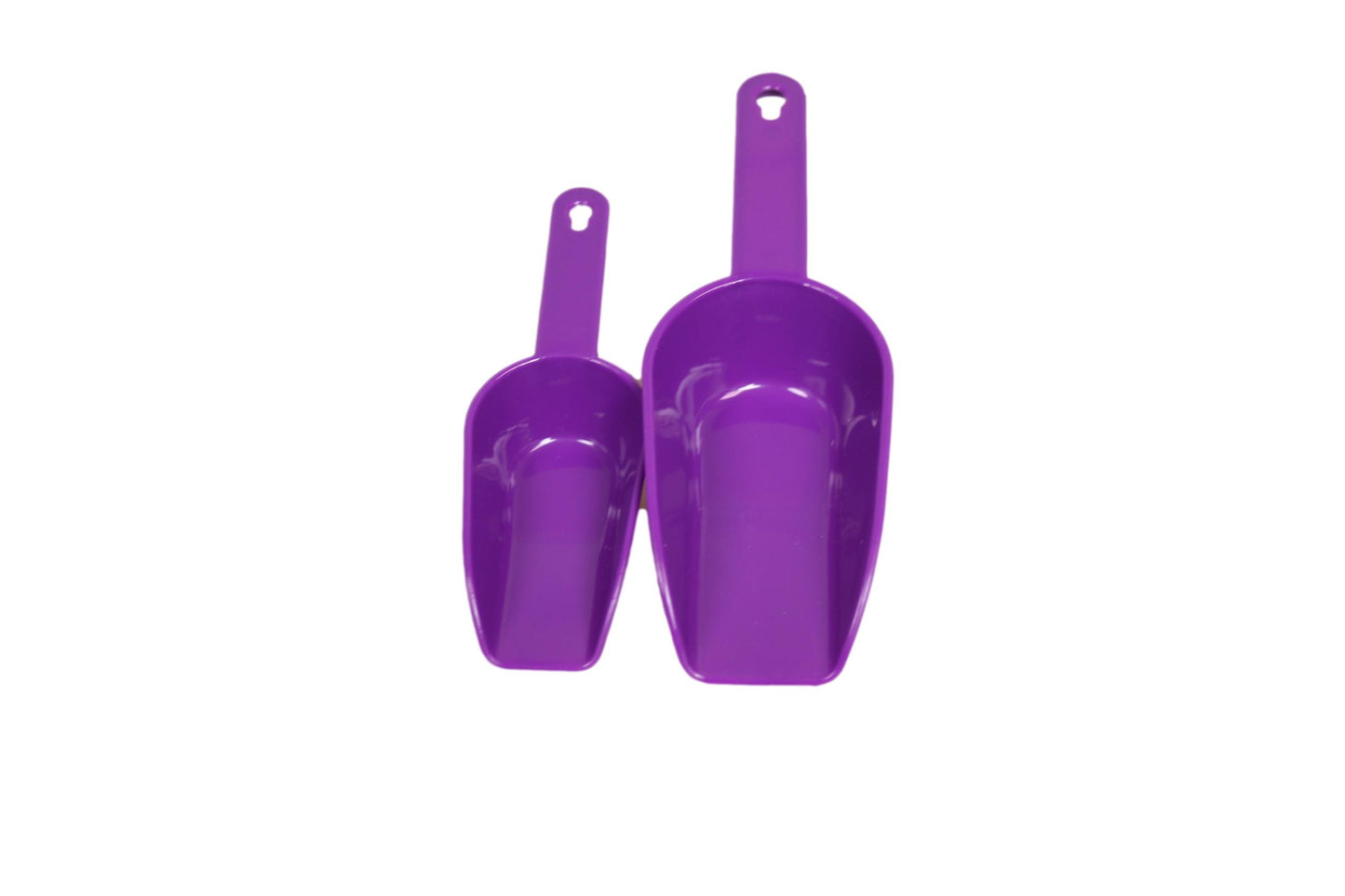 Plastic Dry Food Sweets Candy Scoop Shovel Set of 4 Assorted Colours AK459 A