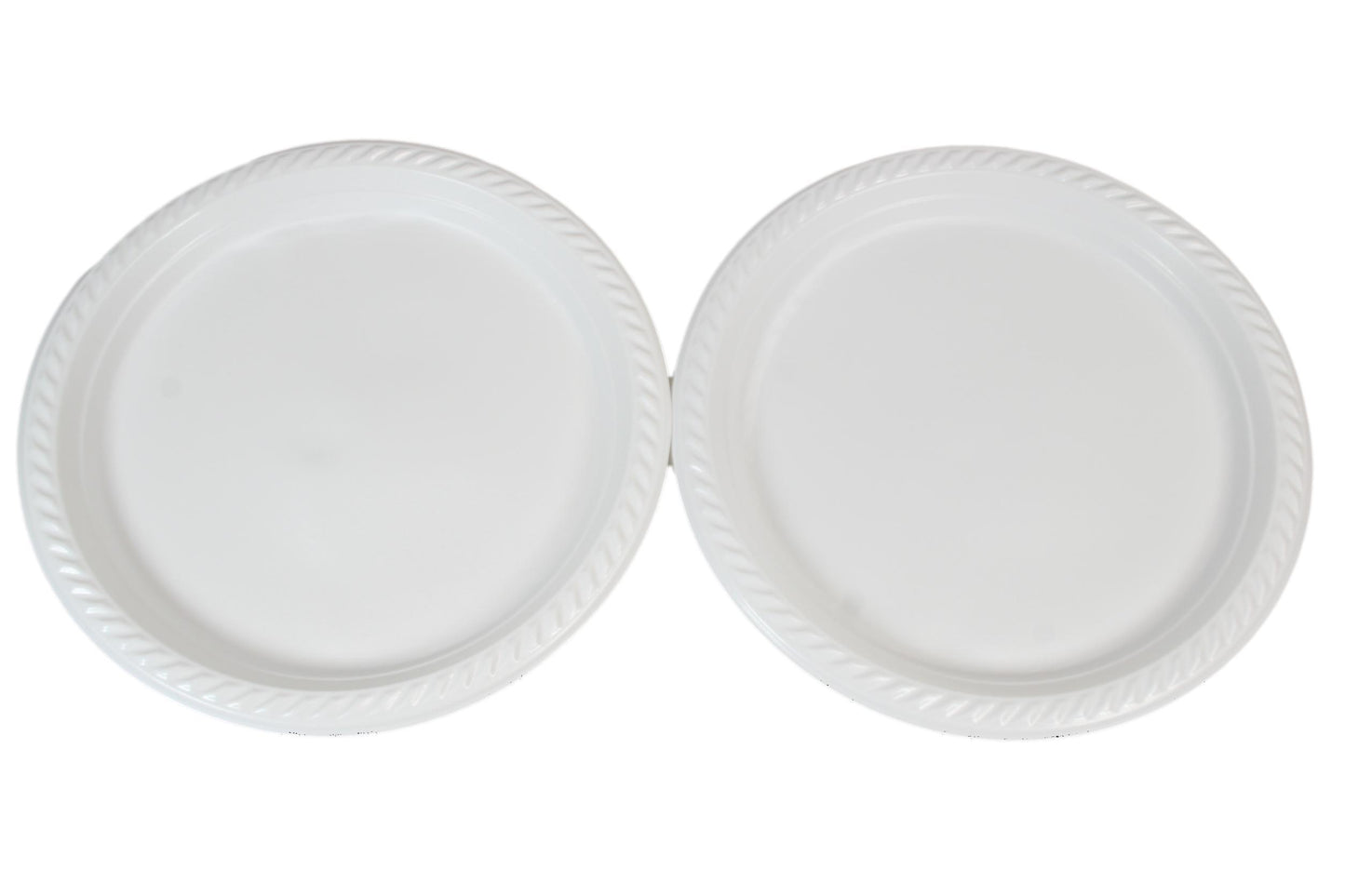 9" Disposable White Plastic Plate Pack of 100 THL2456