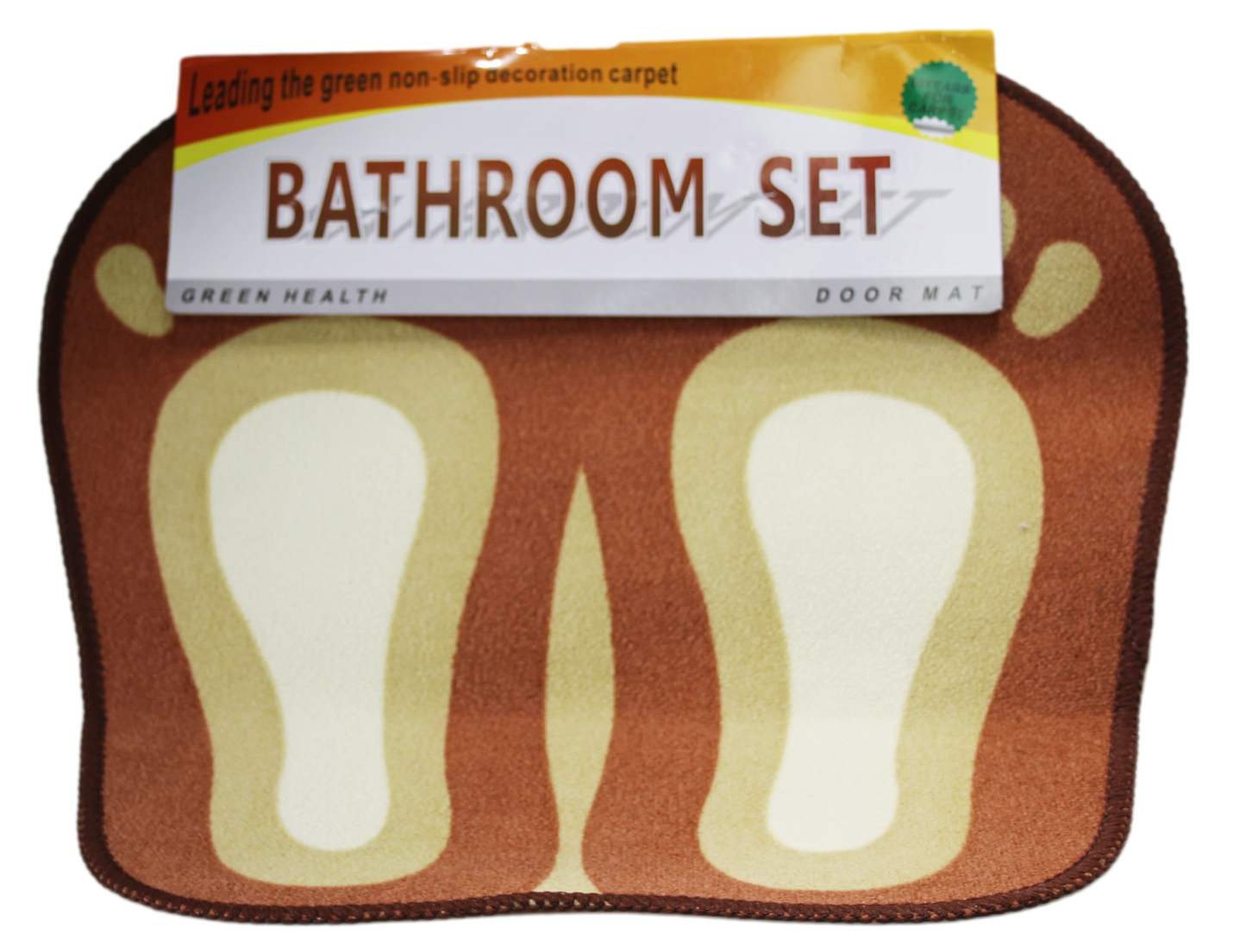 Bathroom Bath / Door Mat With Feet Design 45 X 50Cm Assorted Colours