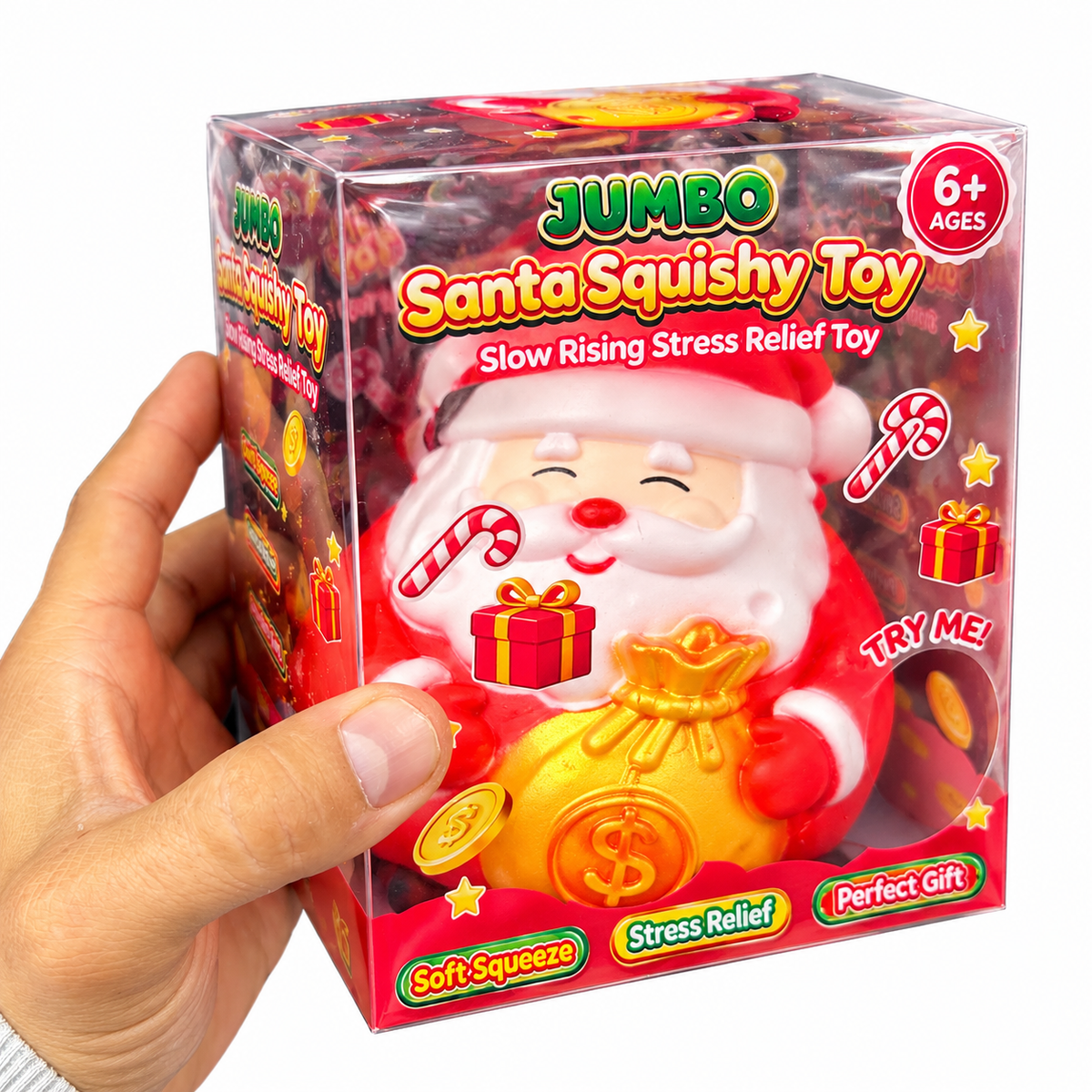 XXL Jumbo Squishy Santa Fidget Sensory Squishy Toy