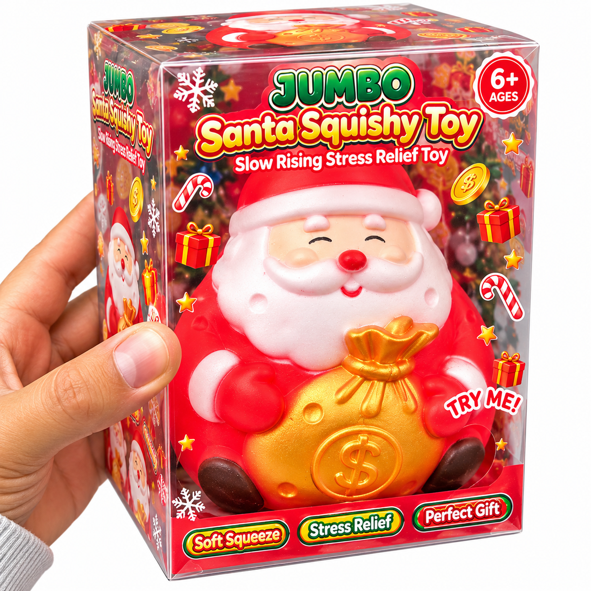XXL Jumbo Squishy Santa Fidget Sensory Squishy Toy