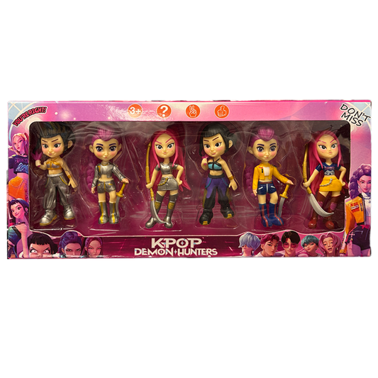 K-Pop Demon Hunters 6 Figure Box Collection Set