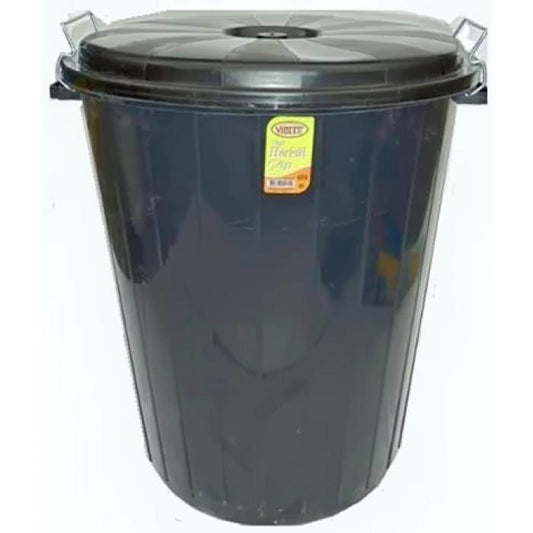 90 Litre Drum With Locked Lid Home Household Use Storage Bin K0119/RB90