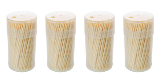 IIGEurope Bamboo Cocktail Sticks Toothpicks Pack of 4 KG1