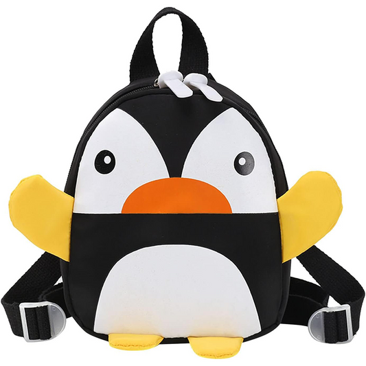 Kids Penguin Style Backpack with Zips & Adjustable Straps