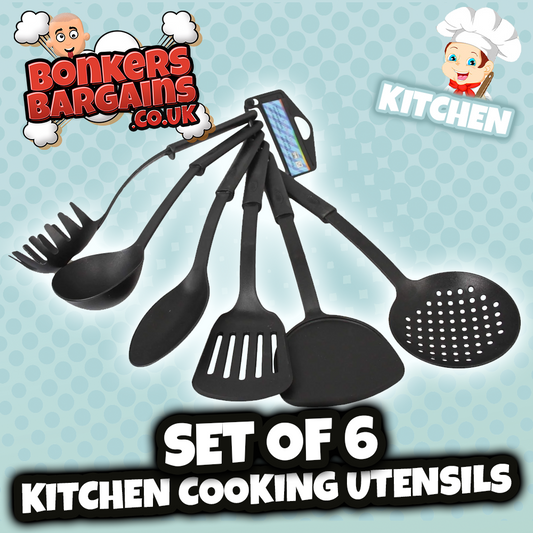 Set of 6 Kitchen Cooking Utensils